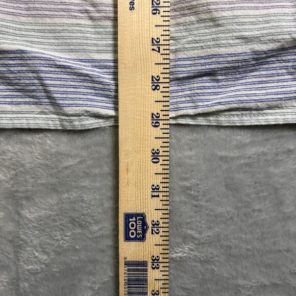 Vans Button Up Linen Shirt Mens Large Striped Skater Preppy Classic Elevated - Picture 12 of 13